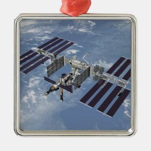 Von Computer generierte Ansicht 3 Silbernes Ornament