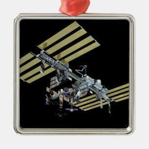 Von Computer generierte Ansicht 8 Silbernes Ornament