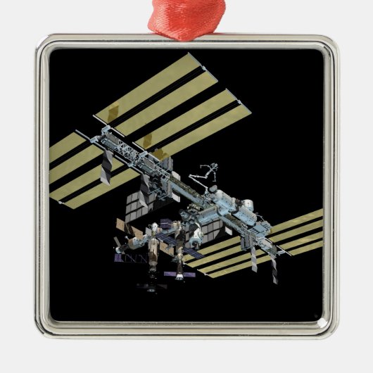 Von Computer generierte Ansicht 8 Silbernes Ornament (Vorne)