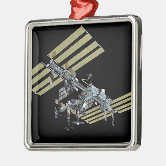 Von Computer generierte Ansicht 8 Silbernes Ornament (Links)