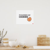 Von Cookies angetrieben Poster (Küche)