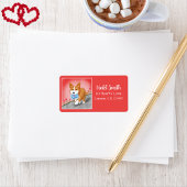 Von Corgi gelieferter Sweet Heart Letter Adressaufkleber