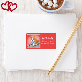 Von Corgi gelieferter Sweet Heart Letter Adressaufkleber