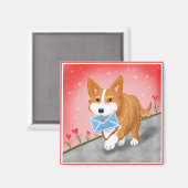 Von Corgi gelieferter Sweet Heart Letter Magnet (Vorderseite/Rückseite)