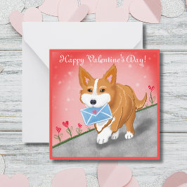 Von Corgi gelieferter Sweet Heart Letter Mitteilungskarte