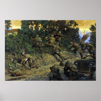 Von Cornrow nach Hedgerow von Keith Rocco Print Poster