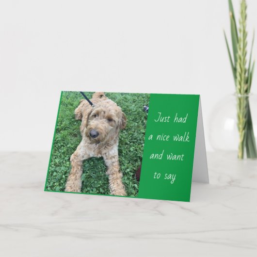 VON *COUSIN* GESCHLOSSEN, UM *GLÜCKLICH BIRTHDAY"  KARTE (Vorderseite)