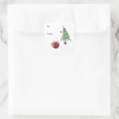 Von Custom Funny Weihnachtsgeschenk Quadratischer Aufkleber (Tasche)