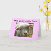VON DADDYS KLEINER LAMB BIRTHDAY CARD KARTE (Gelbe Blume)