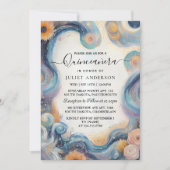 Von Dark Fun Star Prom Starry Night Sky Quinceaner Einladung (Vorderseite)