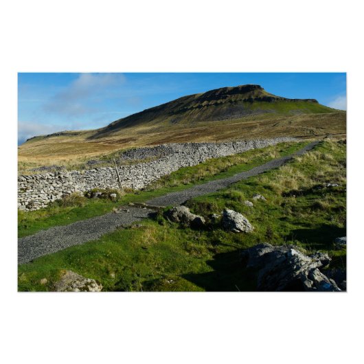 Von dem Fußweg aus gesehen, der nach oben führt Poster (Vorderseite)