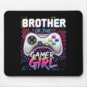 Von dem Gamer Girl passenden Videospiel-Geburtstag Mousepad