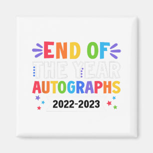Von dem Jahr Autographs 2023 Lehrer letzten Tag Au Magnet