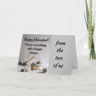 VON DEN 2 VON UNS=WÜNSCHE DER JOY HOLIDAY CARD FEIERTAGSKARTE