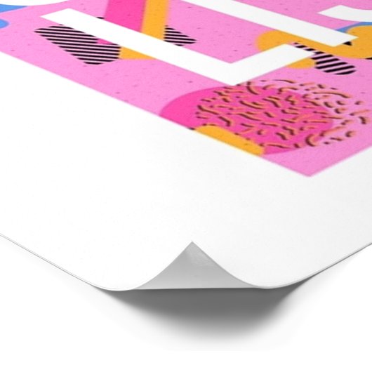 Von den 90er Jahren gerettet Buchstaben Zach Kelly Poster (Ecke)