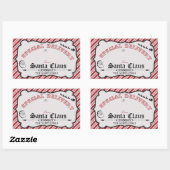 Von den Aufklebern für das Weihnachtsgeschenk Rechteckiger Aufkleber (Blatt)