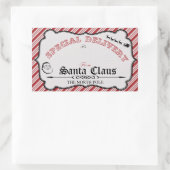 Von den Aufklebern für das Weihnachtsgeschenk Rechteckiger Aufkleber (Tasche)