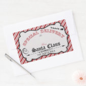 Von den Aufklebern für das Weihnachtsgeschenk Rechteckiger Aufkleber (Umschlag)