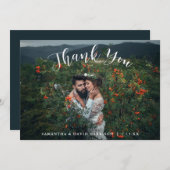 Von den Bergen danken Wedding | Ihnen flache Karte (Vorne/Hinten)