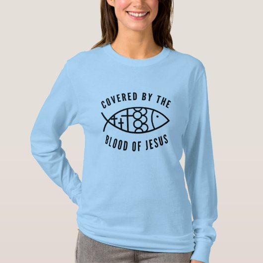 Von den blutunisex-T - Shirt-Lichtfarben bedeckt T-Shirt (Vorderseite)