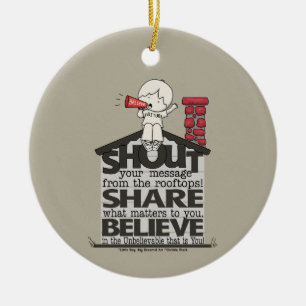 Von den Dächern predigen Keramik Ornament