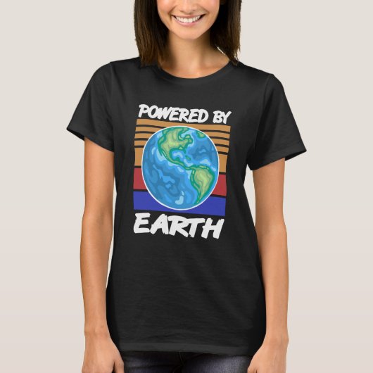 Von den Designs des Solaranlagen-Planets "ERTH Ret T-Shirt (Vorderseite)