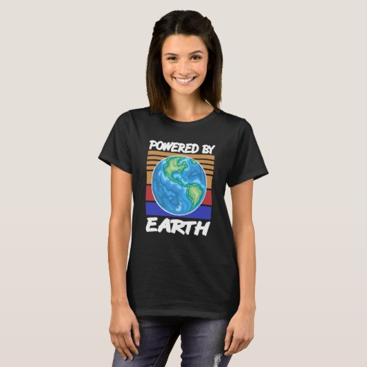 Von den Designs des Solaranlagen-Planets "ERTH Ret T-Shirt (Vorne ganz)