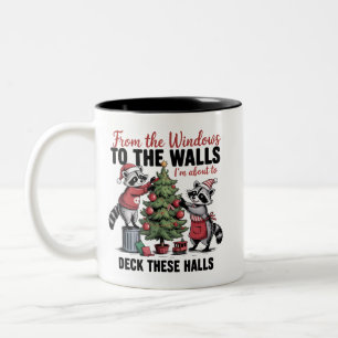 Von den Fenstern bis zu den Wänden Weihnachten, au Zweifarbige Tasse