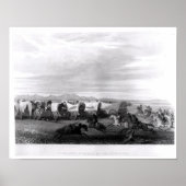 Von den Komanchen angegriffen Emigranten Poster (Vorne)