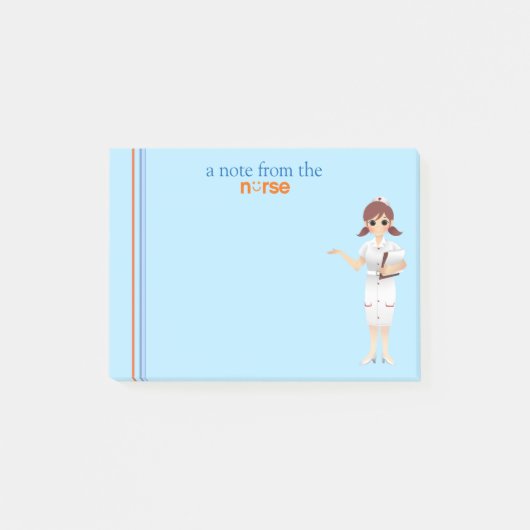 Von den Krankenschwester-Post-Itanmerkungen Post-it Klebezettel (Vorderseite)