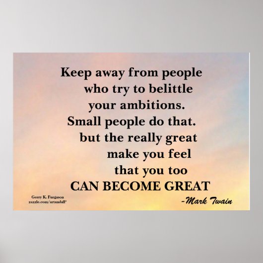 VON DEN MENSCHEN MOTIVIEREND POSTER BEHALTEN (Vorne)