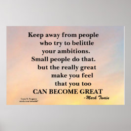 VON DEN MENSCHEN MOTIVIEREND POSTER BEHALTEN