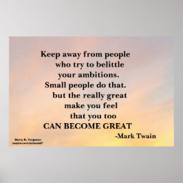 VON DEN MENSCHEN MOTIVIEREND POSTER BEHALTEN