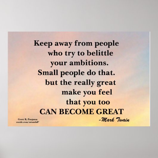 VON DEN MENSCHEN MOTIVIEREND POSTER BEHALTEN (Vorne)