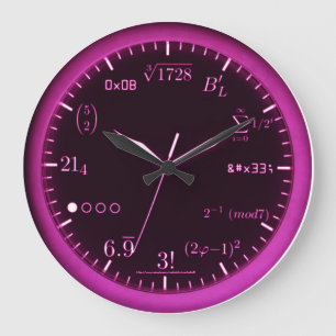 "Von den NUMMERN, Mathematik" Große Wanduhr