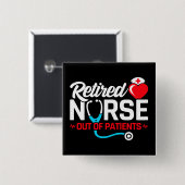 Von den Patienten ermüdete, lustige Krankenversich Button (Vorne & Hinten)