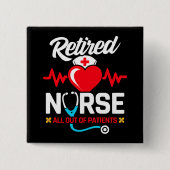 Von den Patienten ermüdete, lustige Krankenversich Button (Vorderseite)