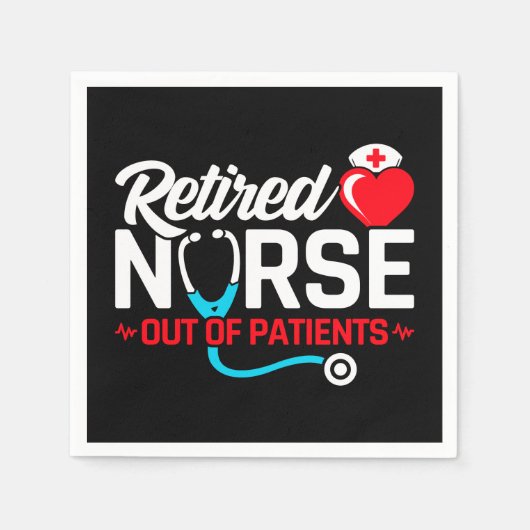 Von den Patienten ermüdete, lustige Krankenversich Serviette (Vorderseite)