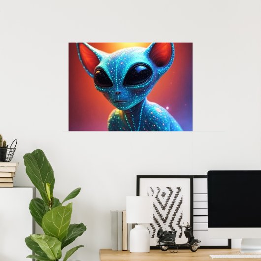 Von den Star People AI-Aliens Poster (Heimbüro)