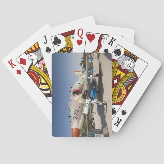 Von den USA erbauter A-4 Skyhawk Kämpfer Spielkarten (Rückseite)