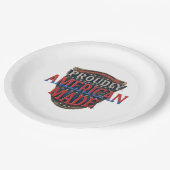 Von den USA geschaffene Teller: Nachhaltiges Papie Pappteller (Schrägansicht)