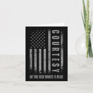 Von den USA rot weiß und blau 4. Juli US-Flagge Karte
