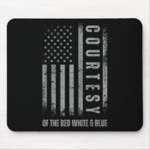 Von den USA rot weiß und blau 4. Juli US-Flagge Mousepad