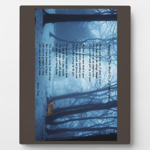 Von den Wäldern vorbeischauen: Robert Frost Fotoplatte