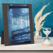 Von den Wäldern vorbeischauen: Robert Frost Fotoplatte (Seite)