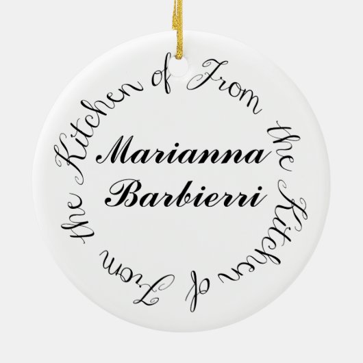 Von den Weihnachtskochen der Küche - SRF Keramik Ornament (Hinten)