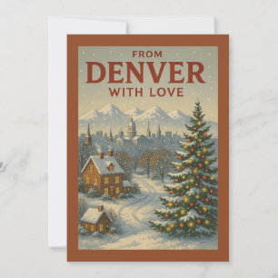 Von Denver mit Liebe Flat Holiday Card Feiertagskarte
