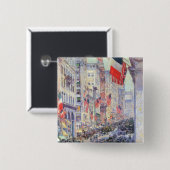 Von der 34th Street, Mai 1917, von Hassam Button (Vorne & Hinten)