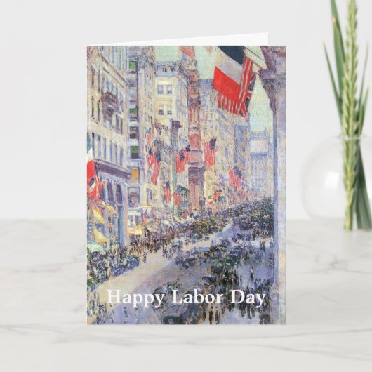 Von der 34th Street, Mai 1917, von Hassam Karte (Vorderseite)