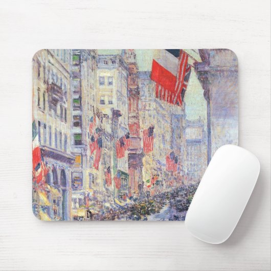 Von der 34th Street, Mai 1917, von Hassam Mousepad (Mit Mouse)